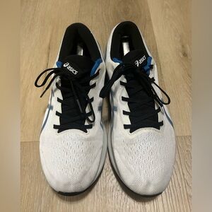 ASICS White and Blue Athletic Sneakers